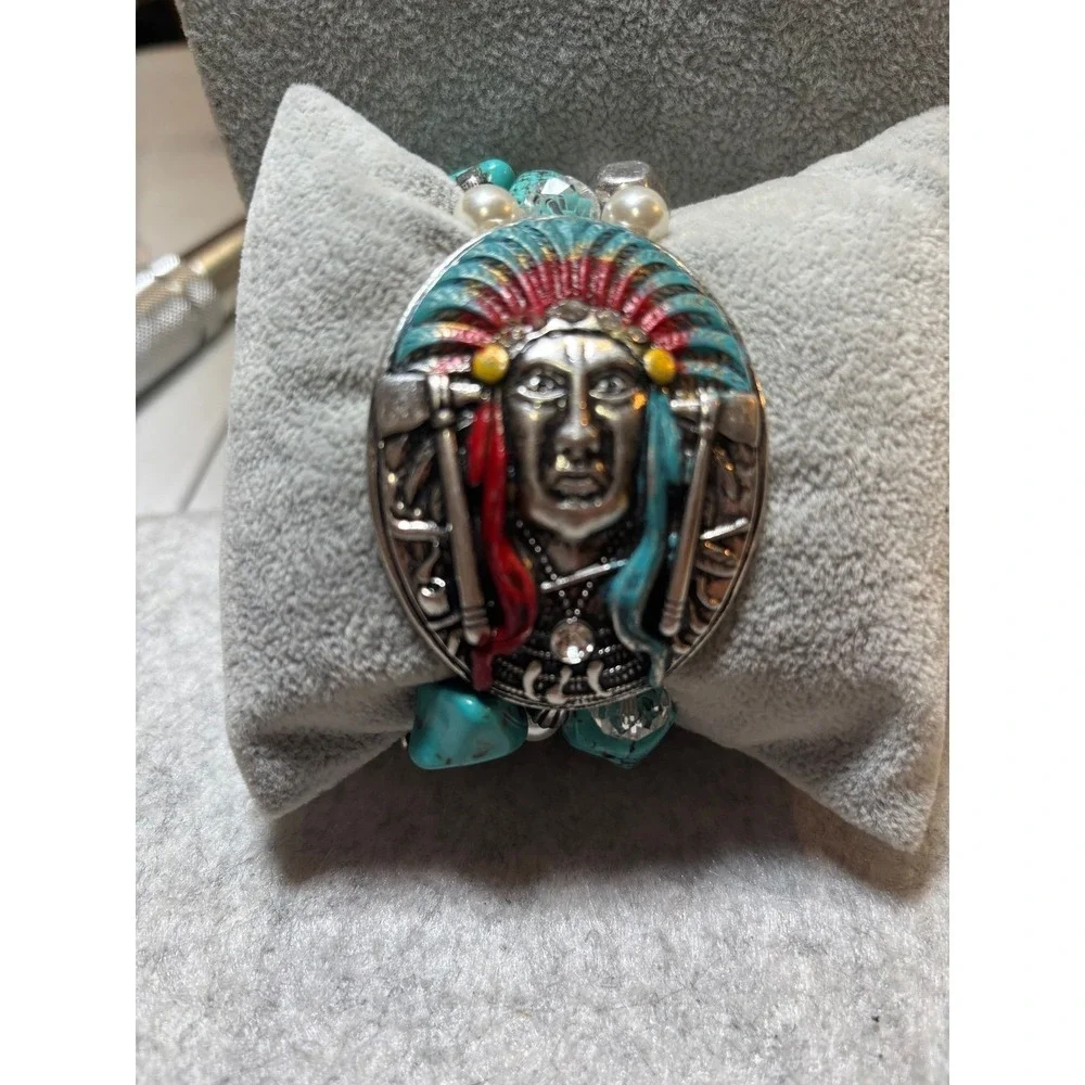 #1.  Southwestern Tribal Stretch Bracelet